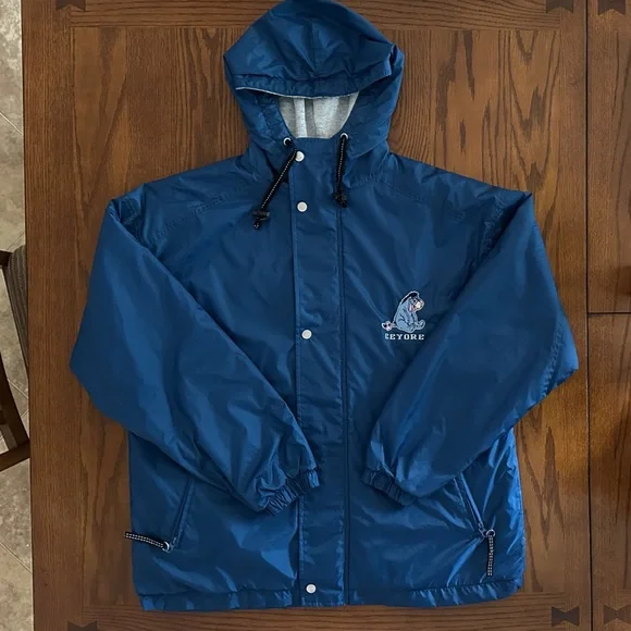 Vintage The Disney Store Eeyore Blue Windbreaker Size M - Picture 1 of 10
